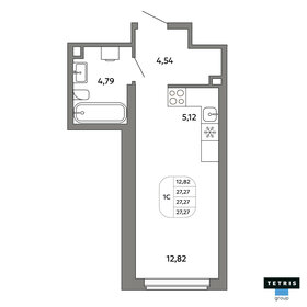 Квартира 27,3 м², студия - изображение 1