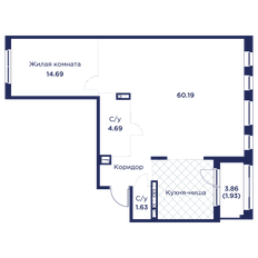 Квартира 83,1 м², 3-комнатная - изображение 3