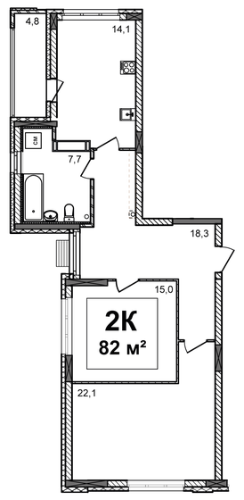 118,9 м², 3-комнатная квартира 14 596 164 ₽ - изображение 36