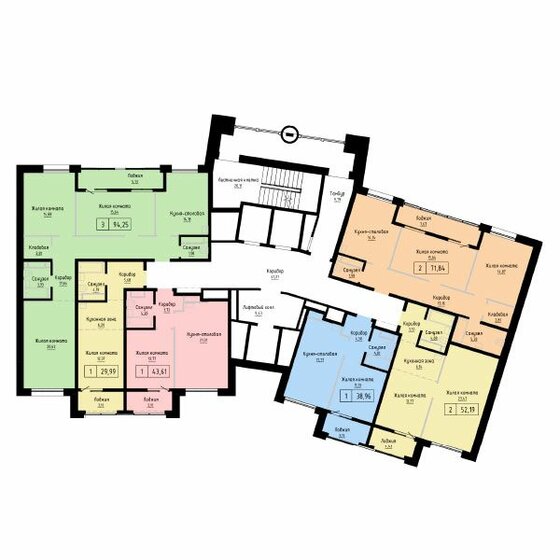 104,3 м², 3-комнатная квартира 18 500 000 ₽ - изображение 119