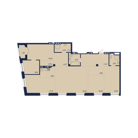 Квартира 144,8 м², 6-комнатная - изображение 1