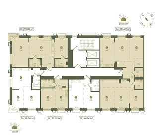 Квартира 133,5 м², 5-комнатная - изображение 1