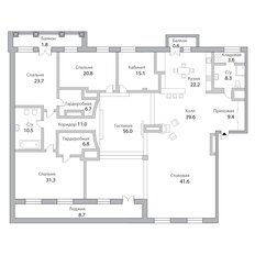Квартира 307 м², 5-комнатная - изображение 4