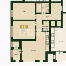 Квартира 63,1 м², 2-комнатная - изображение 2