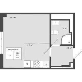 Квартира 26,9 м², студия - изображение 1
