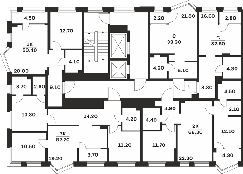 67,6 м², 2-комнатная квартира 10 596 300 ₽ - изображение 45