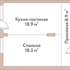 Квартира 51,2 м², 1-комнатная - изображение 2