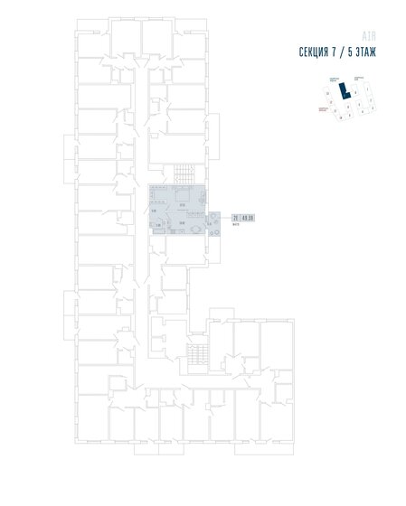 51,9 м², 1-комнатные апартаменты 24 989 108 ₽ - изображение 33