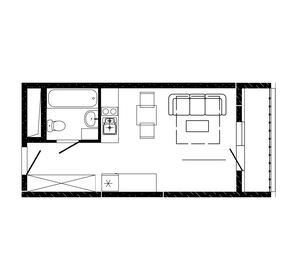 Квартира 26,6 м², студия - изображение 1