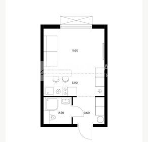 Квартира 23,6 м², студия - изображение 1