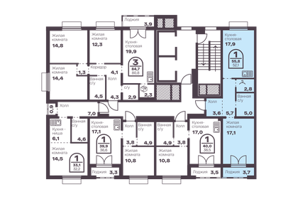 Квартира 52,1 м², 1-комнатная - изображение 2