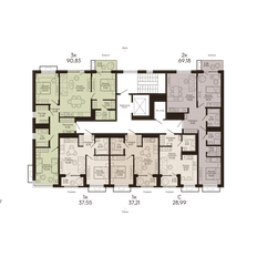 Квартира 37,6 м², 1-комнатная - изображение 2