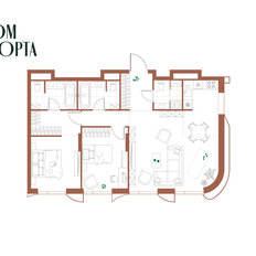 Квартира 84,7 м², 3-комнатная - изображение 2