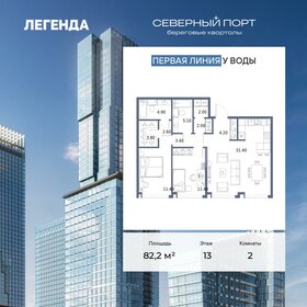 Квартира 82,2 м², 2-комнатная - изображение 1