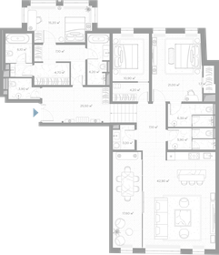 Квартира 182,2 м², 2-комнатная - изображение 2