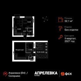 Квартира 52,1 м², 2-комнатная - изображение 1