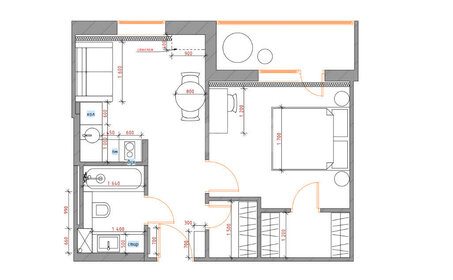 Квартира 42 м², 2-комнатная - изображение 1