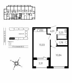 Квартира 34,9 м², 1-комнатная - изображение 1