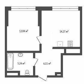 Квартира 37,7 м², 1-комнатная - изображение 1