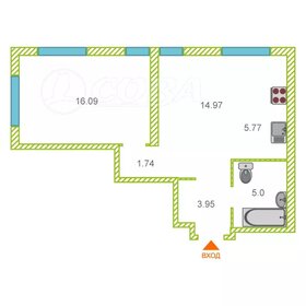 Квартира 48 м², 2-комнатная - изображение 1
