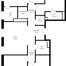 Квартира 108,3 м², 4-комнатная - изображение 2