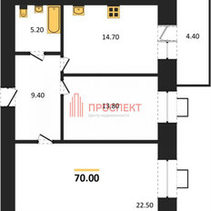 Квартира 70 м², 2-комнатная - изображение 4