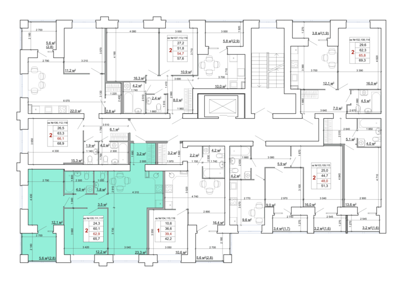 62,9 м², 2-комнатная квартира 8 051 200 ₽ - изображение 7