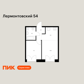 Квартира 34,6 м², 1-комнатная - изображение 1