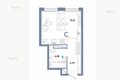 Квартира 24 м², студия - изображение 1