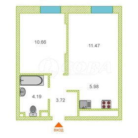 Квартира 37 м², 1-комнатная - изображение 1
