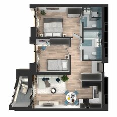 Квартира 58,5 м², 2-комнатная - изображение 4