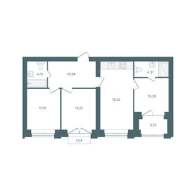 Квартира 73,2 м², 3-комнатная - изображение 1