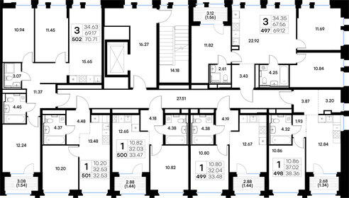 Квартира 69,1 м², 3-комнатная - изображение 2