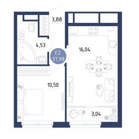 Квартира 38 м², 1-комнатная - изображение 1
