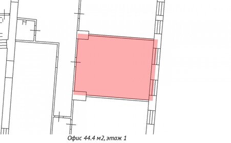 44,4 м², офис - изображение 3