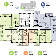 Квартира 88,8 м², 2-комнатная - изображение 2