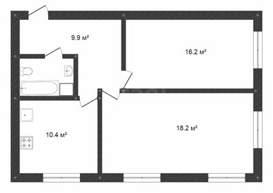 Квартира 57,9 м², 2-комнатная - изображение 1