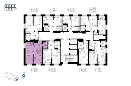 Квартира 52,4 м², 3-комнатная - изображение 2