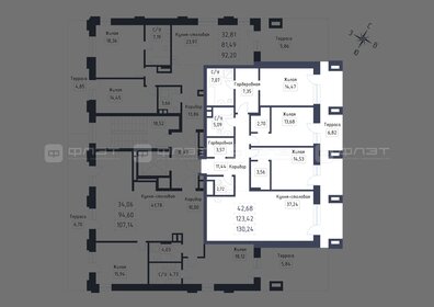 Квартира 130,2 м², 3-комнатная - изображение 2