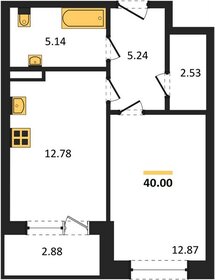 Квартира 40 м², 1-комнатная - изображение 1