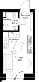 Квартира 22,1 м², студия - изображение 2