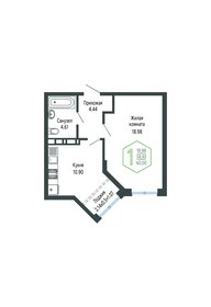 Квартира 40,2 м², 1-комнатная - изображение 1