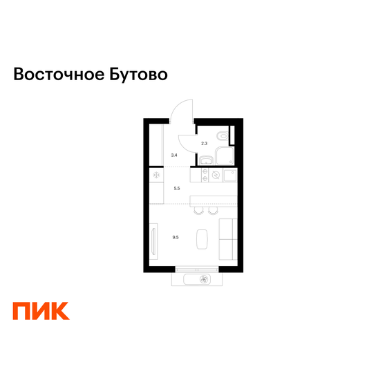 19 м², квартира-студия 6 000 000 ₽ - изображение 92