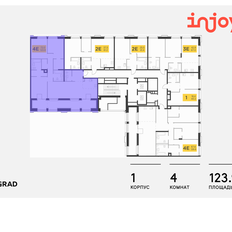 Квартира 123,9 м², 4-комнатная - изображение 2