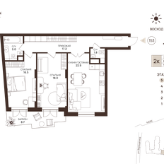 Квартира 90,1 м², 2-комнатные - изображение 2