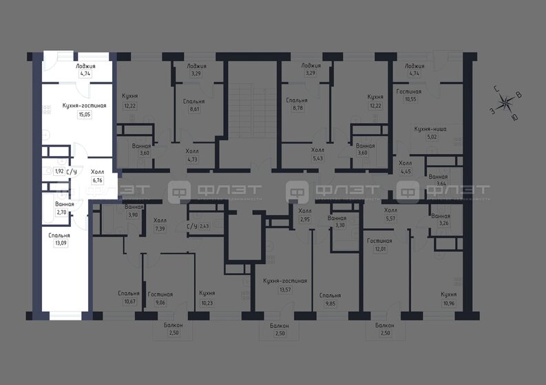 152,9 м², 3-комнатная квартира 68 800 496 ₽ - изображение 30