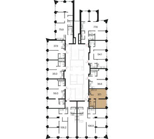 Квартира 37,1 м², 1-комнатная - изображение 2