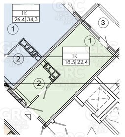 Квартира 22,4 м², студия - изображение 2