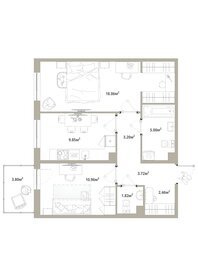 Квартира 56,2 м², 2-комнатная - изображение 1