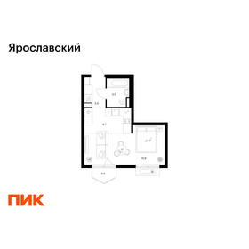 Квартира 29,9 м², студия - изображение 1